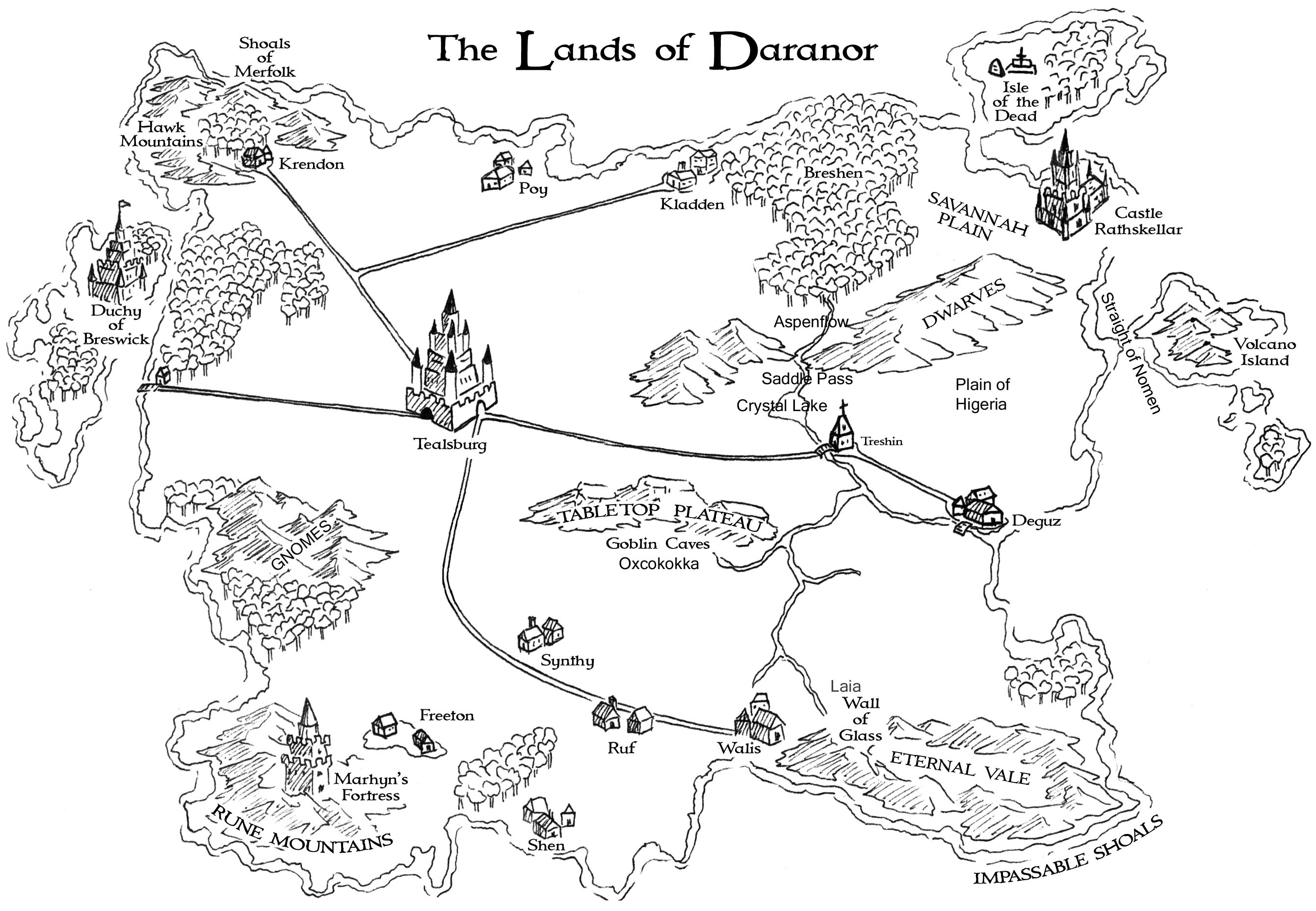 Daranor book map